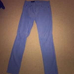 J. Crew matchstick light blue corduroys